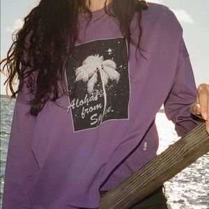 QUIKSILVER boxy long sleeve graphic tee